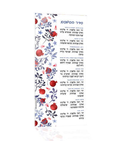 כרטיס סדר הסימנים  – צבעוני