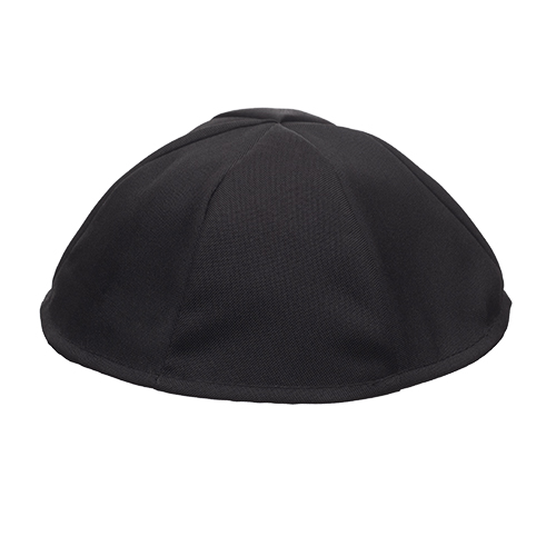 כיפה טרילין שחור 23 ס"מ מס 8 - 6 חלקים
